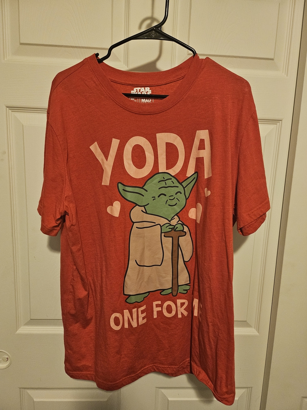 Star Wars Red Yoda Graphic Short Sleeve Tee